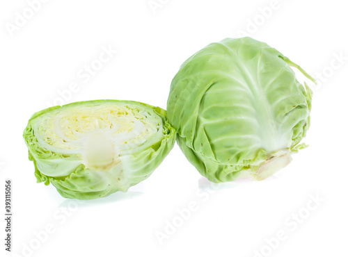 cabbage on white background © Poramet