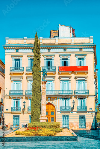 Palace of the Generalitat (Government) of Valencia on Square Man photo