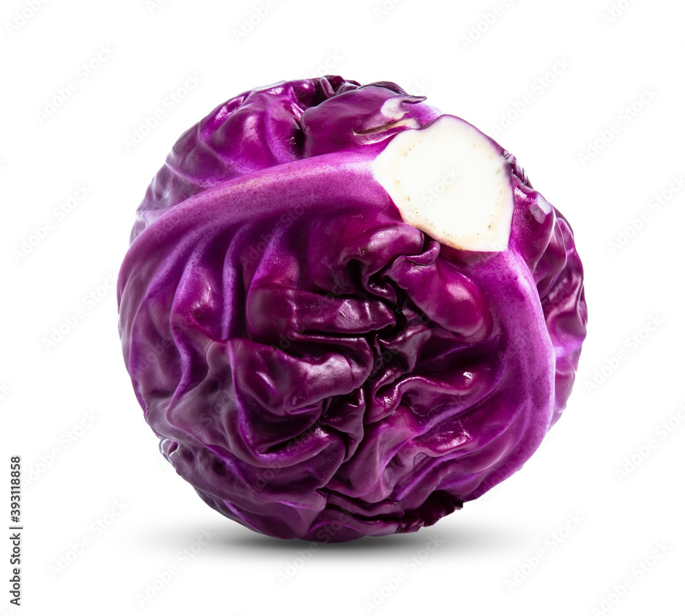 Fototapeta premium red cabbage isolated on white background