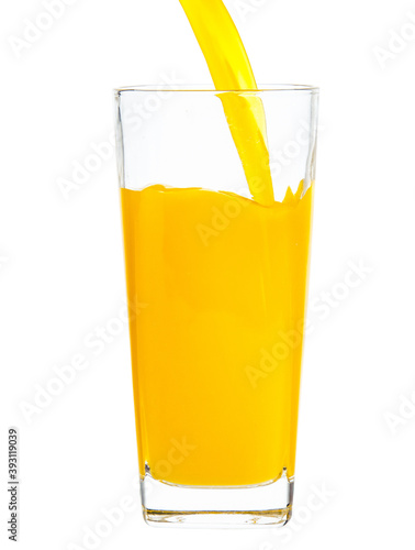 clipping path orange juice isolated on white background