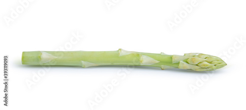 clipping path asparagus isolated on white background