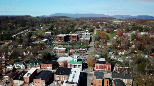 Abingdon Virginia Aerial, Abingdon, Abindgon Va in 4k photo