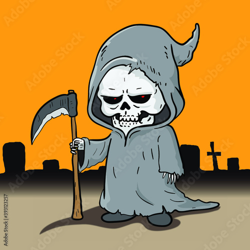 cute cartoon Halloween character