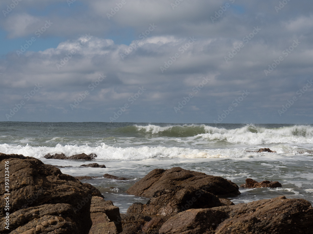 Obraz premium vague sur rivage