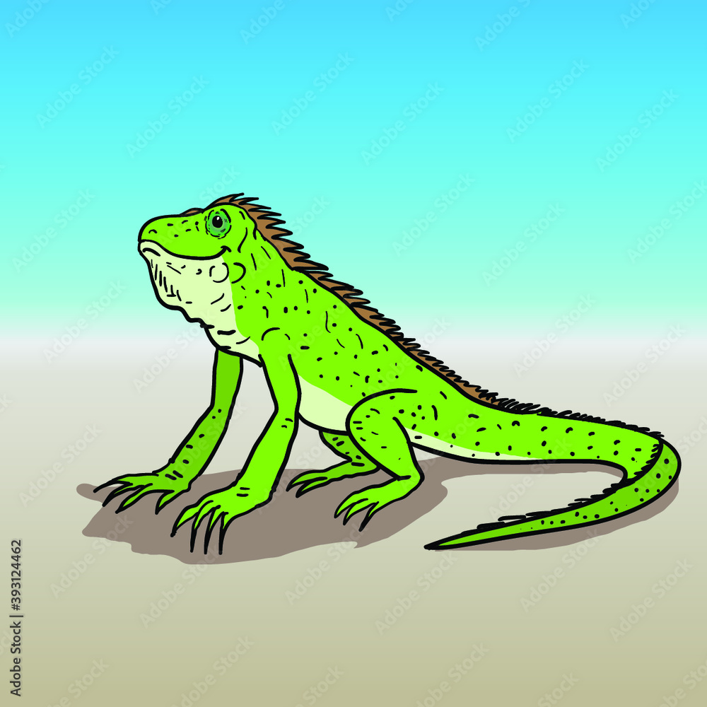 Fototapeta premium Cute aquanaut illustration outline stroke