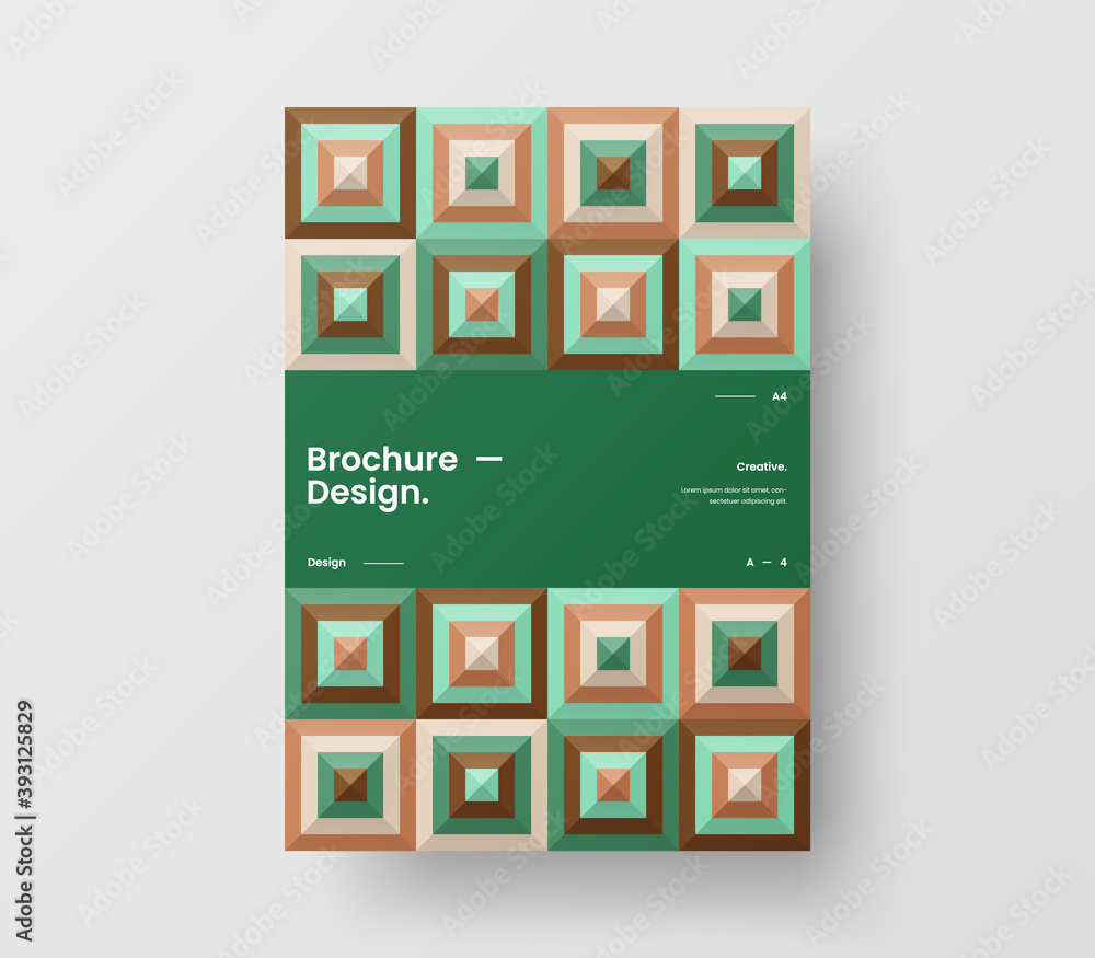 Brochure front page design layout. Vertical corporate identity A4 report cover. Modern abstract geometric vector business presentation illustration template. Brochure front page design layout. Vertical corporate identity A4 report cover. Modern abstract geometric vector business presentation illustration template.