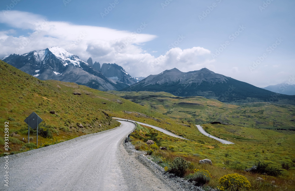 mountain road in the mountains