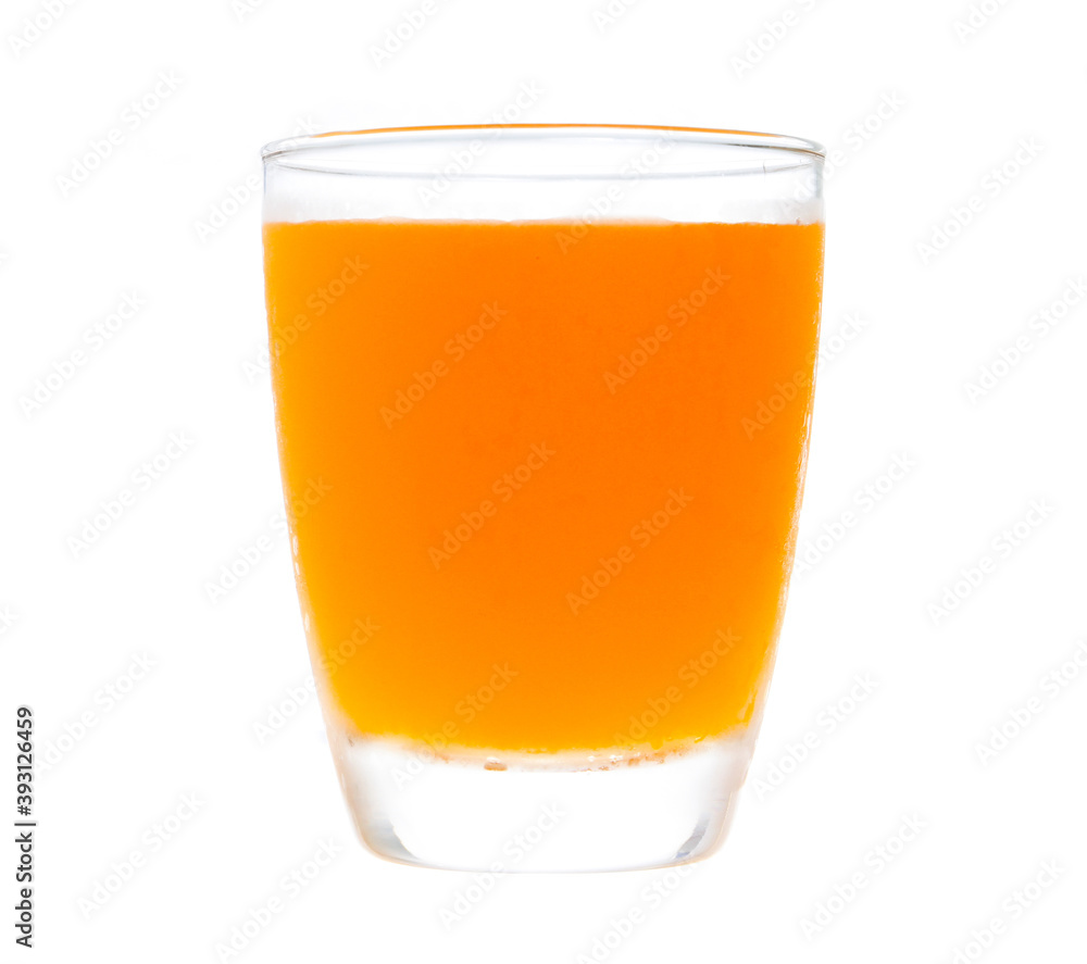 Full glass of orange juice isolated on white background Full glass of orange juice isolated on white background