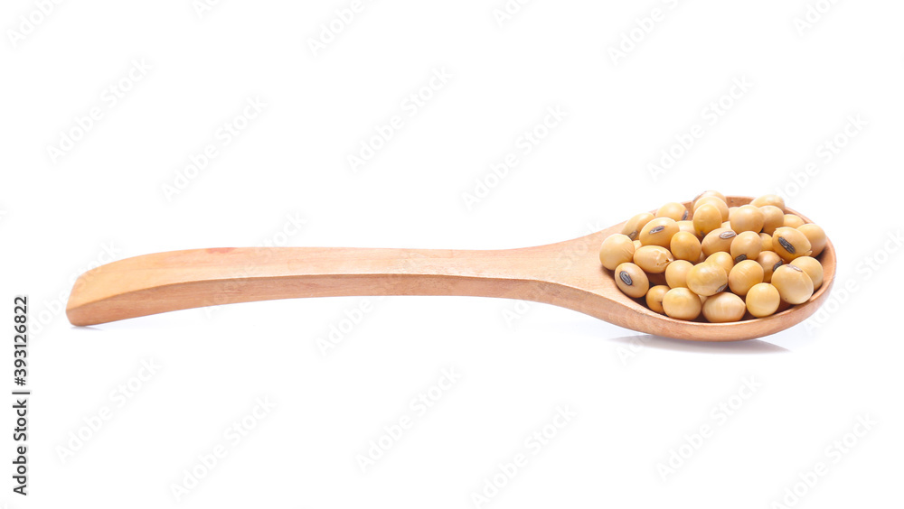 Soybeans isolated on white background Soybeans isolated on white background