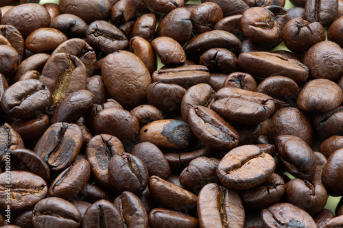 Koffie bonen gebrand