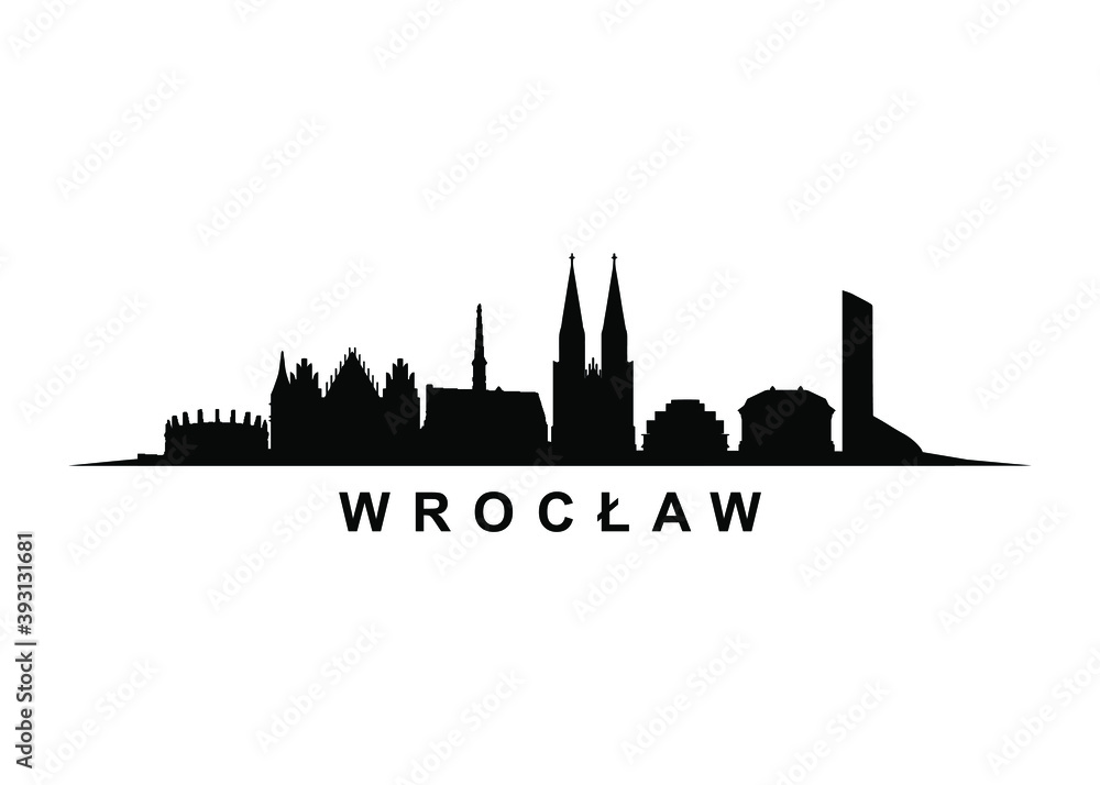 Wrocław Skyline Landscape City Architecture - obrazy, fototapety, plakaty 