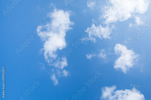 Blue sky with clouds beautiful natural abstract texture background  copy space.