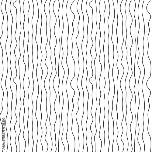 Seamless pattern with black wave. Repeat vertical