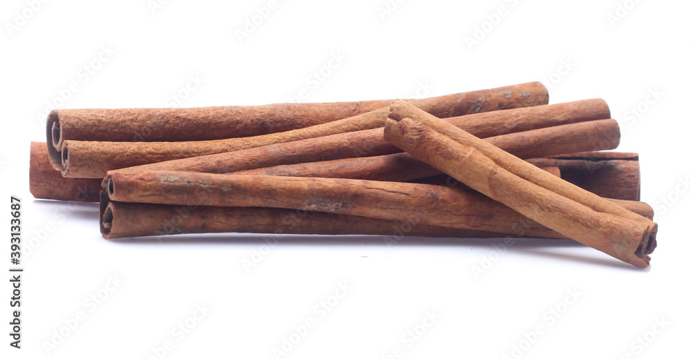 cinnamon isolated on white background cinnamon isolated on white background