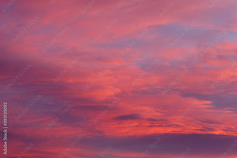 Morning dawn cloudscape in Southern California.
