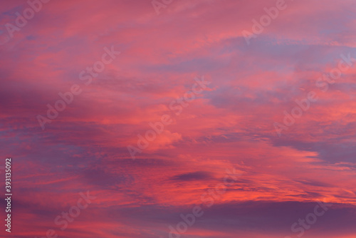 Morning dawn cloudscape in Southern California. © angeldibilio