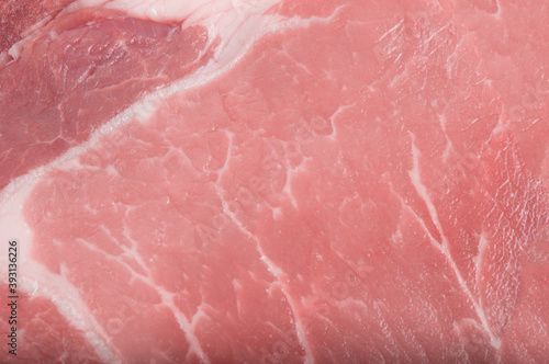 Meat uncooked slice pork background texture close up