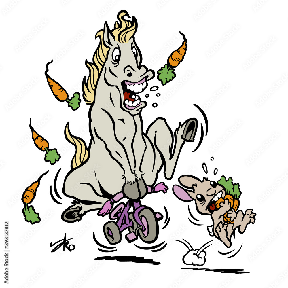 Naklejka premium Carrot Run