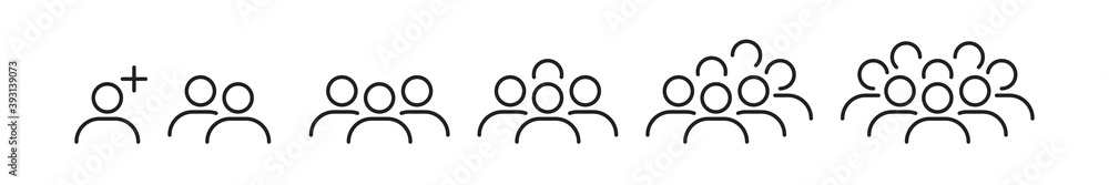 people icon or logo sign symbol vector illustration. People group isolated on a white background. EPS 10 people icon or logo sign symbol vector illustration. People group isolated on a white background. EPS 10