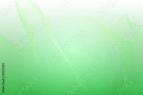 Abstract elegant light green background with flowing lines wave