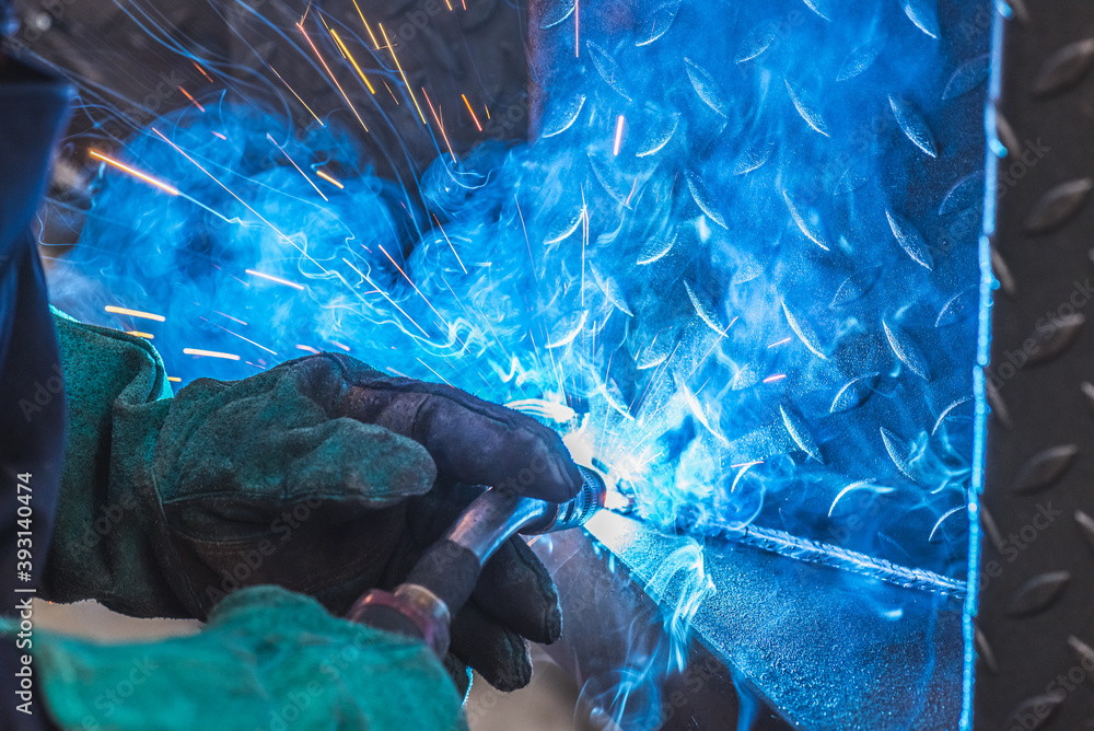 welding sparks Stock Photo Adobe Stock
