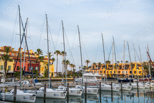 View of the Sotogrande Marina on a Sunny day