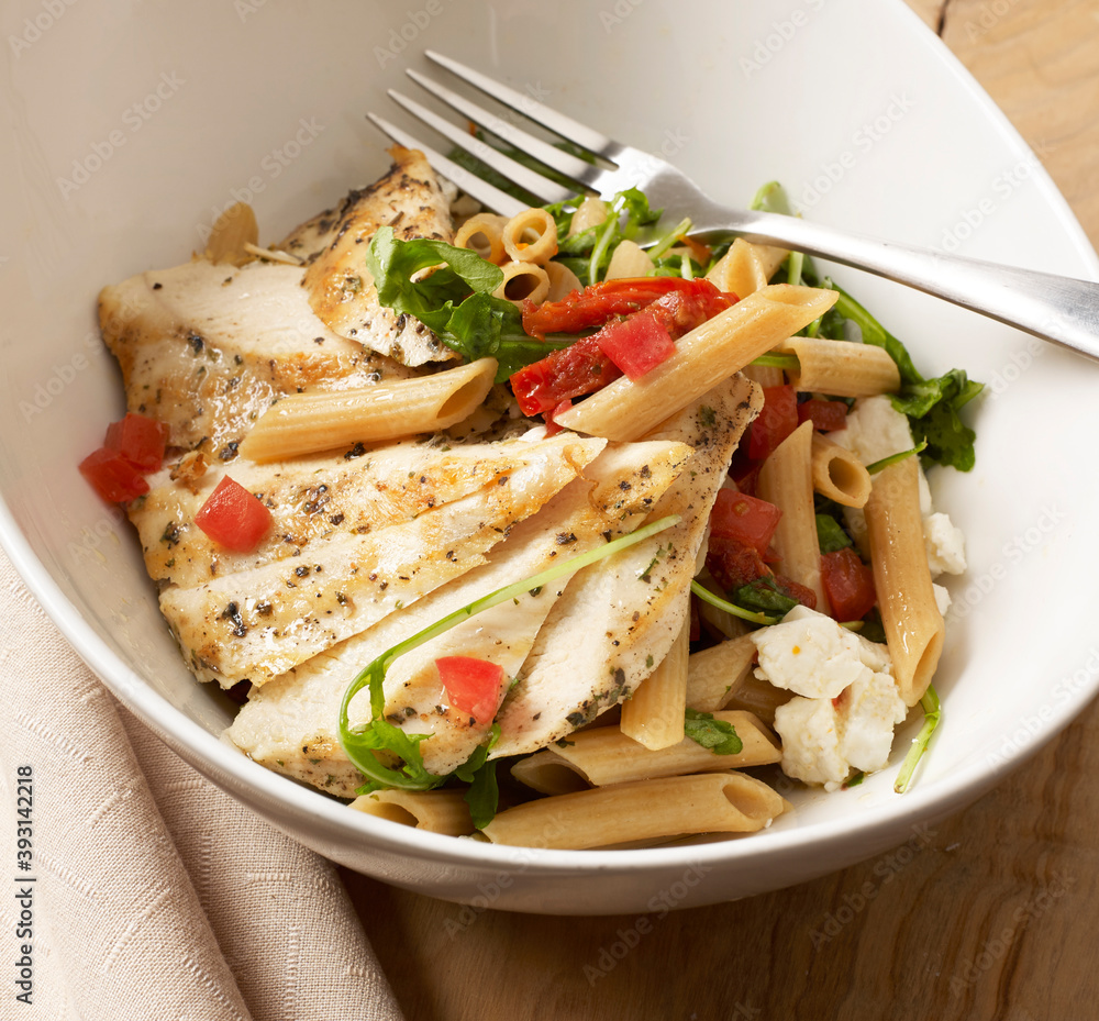 Chicken and penne salad Chicken and penne salad
