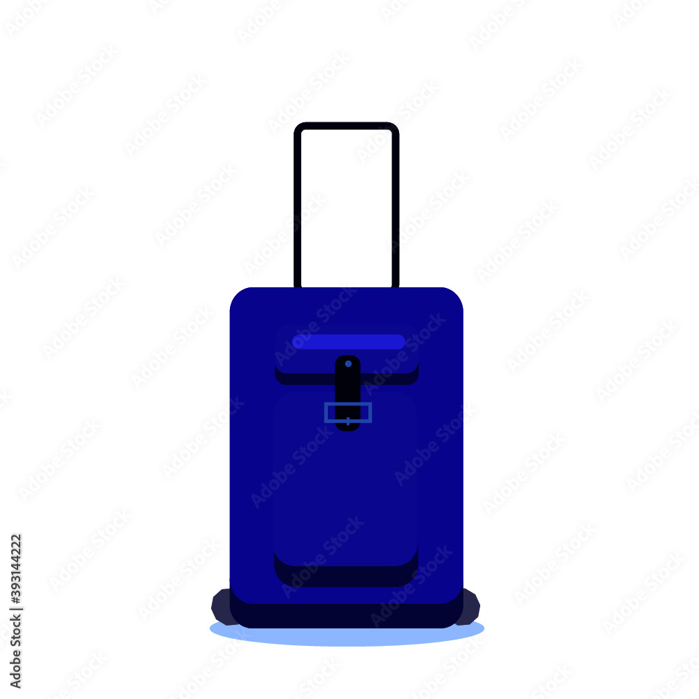 blue suitcase isolated on white background blue suitcase isolated on white background