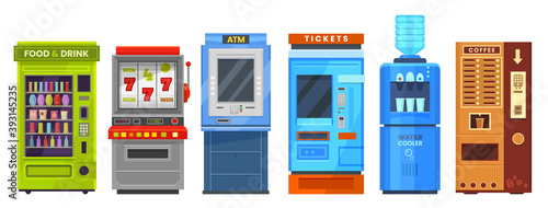 Vending machine or automat, ATM, cooler, dispenser
