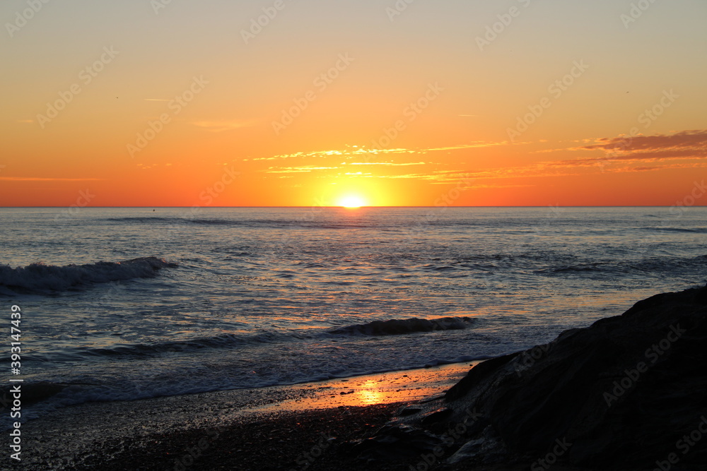 Fototapeta premium coucher de soleil sur l 'océan