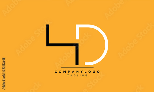 Alphabet letters Initials Monogram logo HD,DH