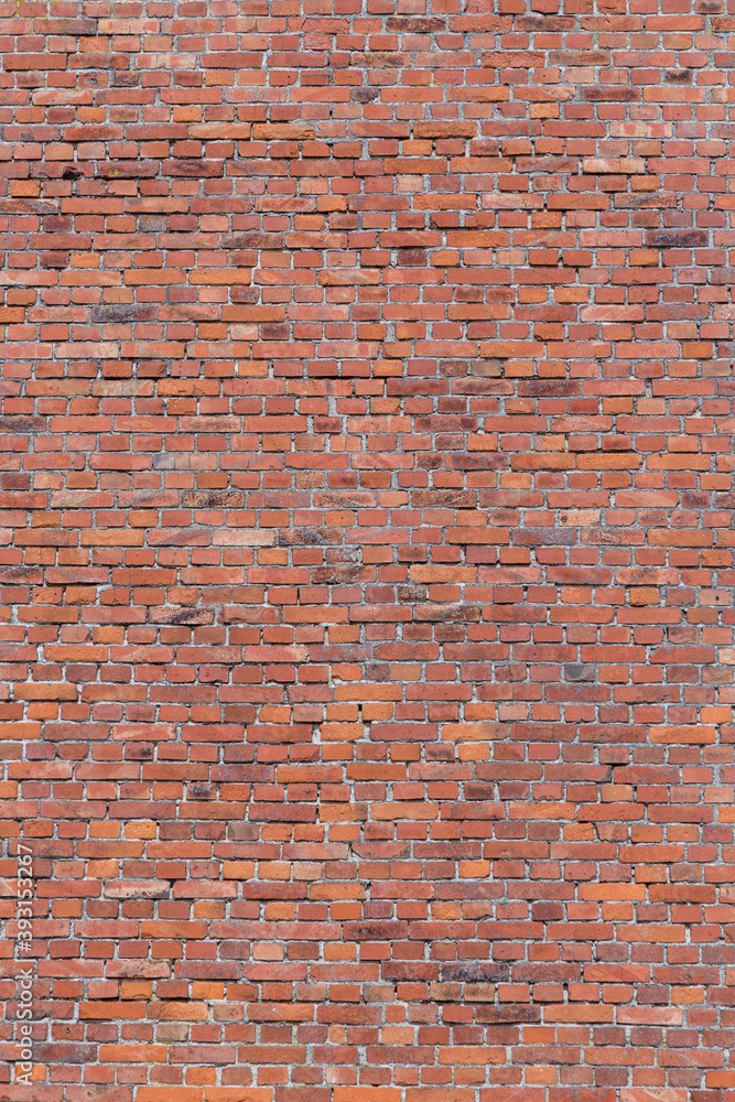 Naklejka premium old harmonic red brick wall