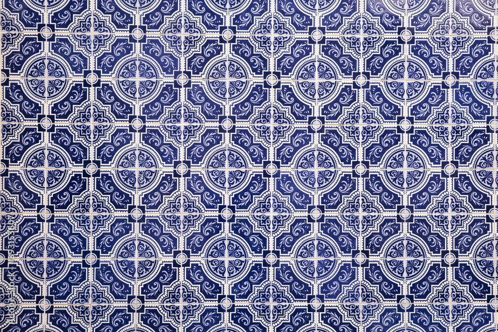 Azulejo is a form of Portuguese and Spanish painted tin-glazed ceramic tilework
