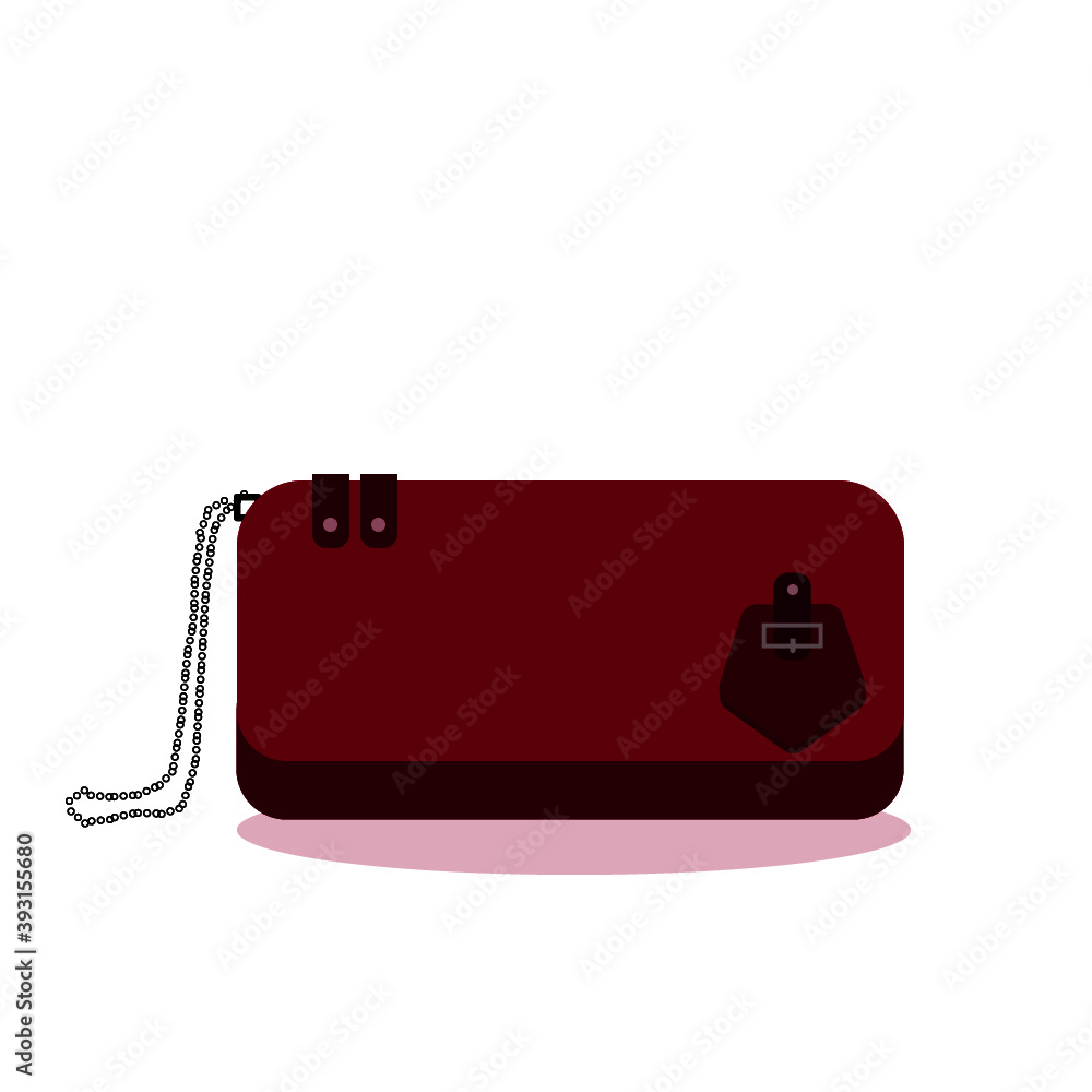 red purse on a white background red purse on a white background