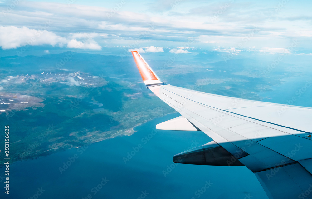 Obraz premium view from airplane window