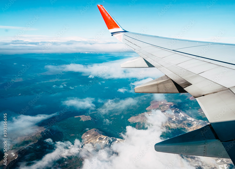 Obraz premium view from airplane window