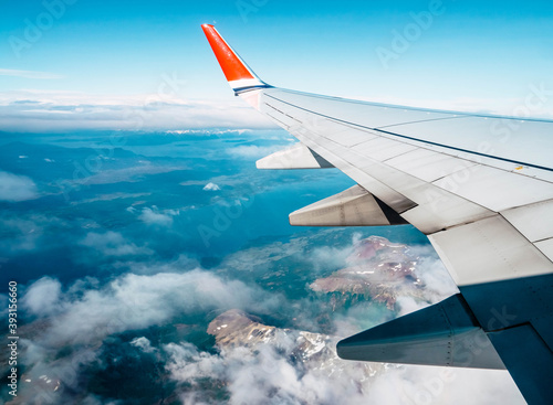 view from airplane window