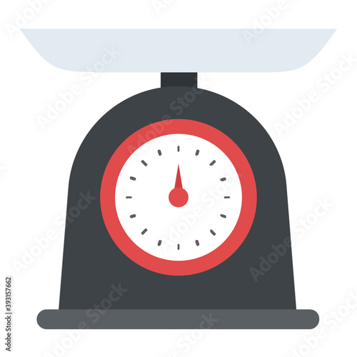 
A measuring scale to weigh food item
