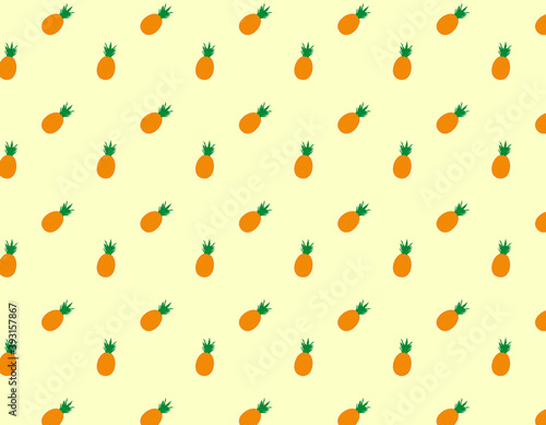 pattern background, orange pineapples on color background