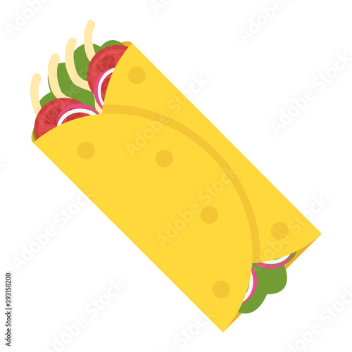 
Filling in pitta bread called shawarma
