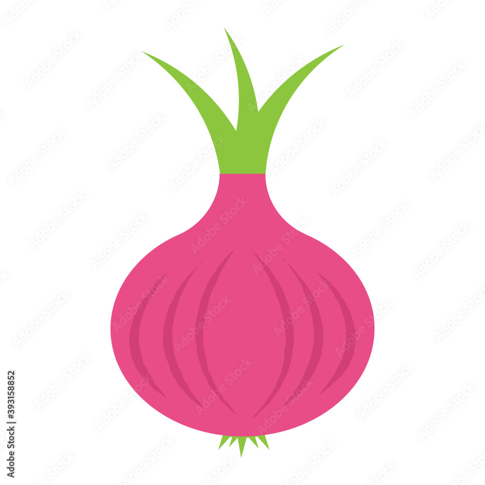 
A root vegetable, flat icon design of a turnip
