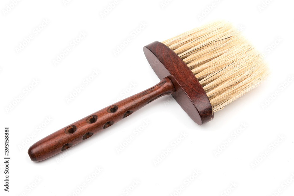 Hair brush, clothes brush comb on a white background. Hair brush, clothes brush comb on a white background.