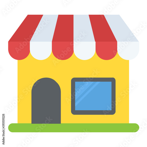 
A small shop presented to be an ice cream parlor
