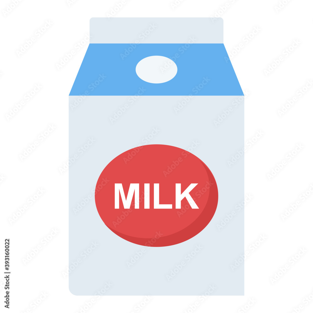 A packaging of milk A packaging of milk
