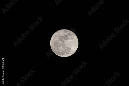 full moon over black