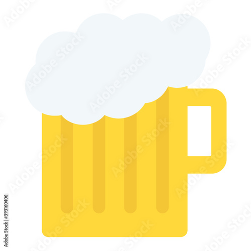 
A large pitcher glass of beer
