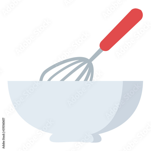 
Batter bowl with whisk 
