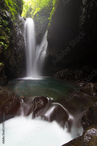 Scenic view of Gitgit Waterfall, Bali photo