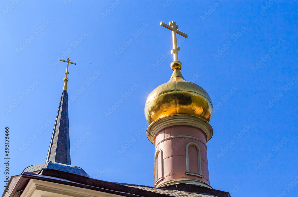 Church of the Intercession of the blessed virgin Mary in Pokrovskoe-Streshnevo in Moscow. Russia Church of the Intercession of the blessed virgin Mary in Pokrovskoe-Streshnevo in Moscow. Russia