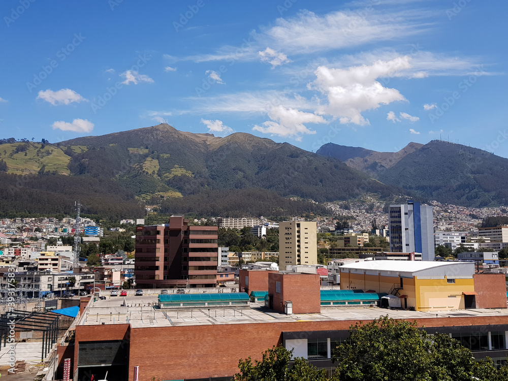 view of the city quito ecuador